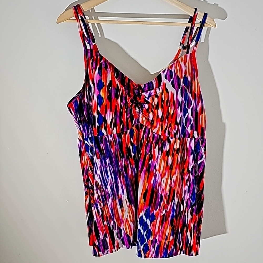 Vibrant Multicolor Women's Swim Top